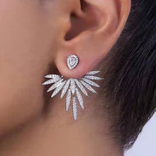 Load image into Gallery viewer, Zircon earrings angel wings earrings
