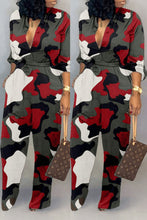 Load image into Gallery viewer, Printed Leopard Print Long Sleeve Jumpsuit
