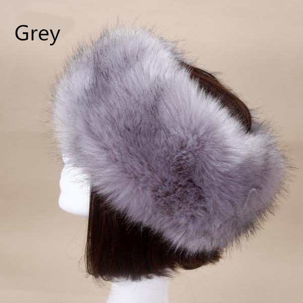 Faux fur padded hat