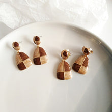 Load image into Gallery viewer, Geometric color block earrings
