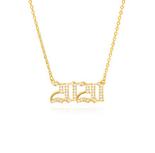 Load image into Gallery viewer, Year number necklace
