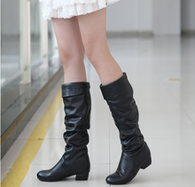 Load image into Gallery viewer, Boots, autumn winter, short and white, brown, black, high boots, ladies&#39; boots.
