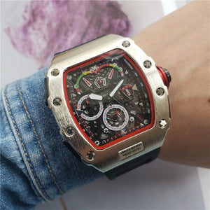 Fashion Casual Men Silicone Quartz Watch