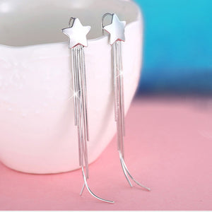 Star ornaments earrings no ear hole clip