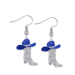 Round toe high heel earrings