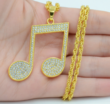 Load image into Gallery viewer, Note necklace pendant
