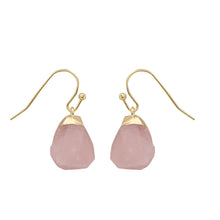 Load image into Gallery viewer, Gold earrings with crystal earrings

