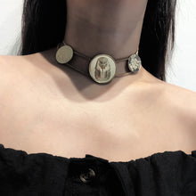 Load image into Gallery viewer, Embossed Geometric Necklace Sweater Necklace Women Totem Necklace
