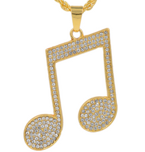Load image into Gallery viewer, Note necklace pendant
