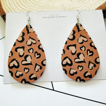 Load image into Gallery viewer, Retro wooden drop earrings female drop earrings carved exaggerated ear jewelry
