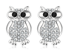 Load image into Gallery viewer, Fashion earrings owl earrings  stud earrings
