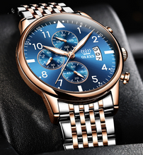 Load image into Gallery viewer, Multifunctional timing quartz watch night light waterproof men
