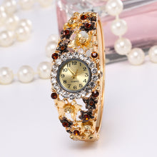 Load image into Gallery viewer, Small flower diamond ladies bracelet watch
