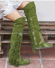 Load image into Gallery viewer, Fringed lady&#39;s boot
