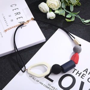 Irregular necklace resin