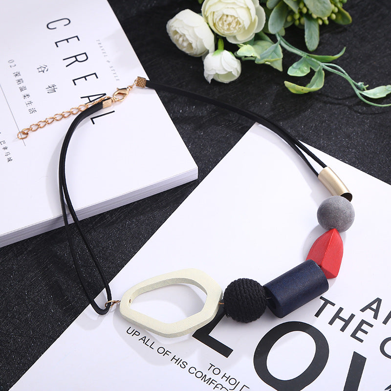 Irregular necklace resin