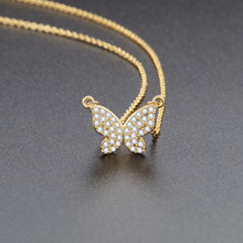 Load image into Gallery viewer, Ladies butterfly necklace
