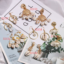 Load image into Gallery viewer, Casual wild earrings Seaside holiday shell conch earrings ear jewelry
