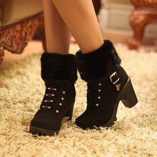 Load image into Gallery viewer, Chunky Heel Platform Martin Boots
