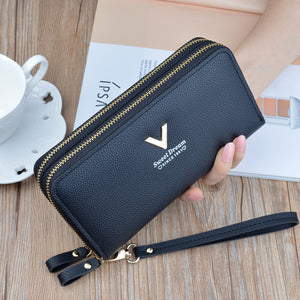Women's purse long zipper