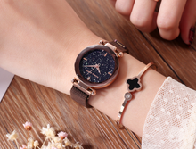 Load image into Gallery viewer, Starry female watch magnet watch
