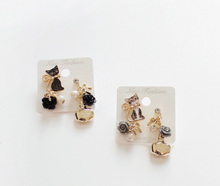 Load image into Gallery viewer, Korea Dongdaemun spot sweet cute perfume bottleflowers asymmetric earrings earrings imported earrings
