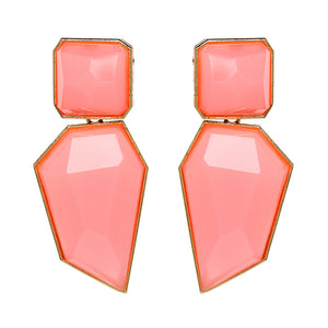 Exaggerated geometric earrings