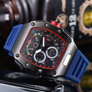 Fashion Casual Men Silicone Quartz Watch