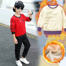 Load image into Gallery viewer, Boys and girls clothing plus fleece jacket hooded sweater
