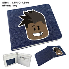 Load image into Gallery viewer, Denim folded leather purse
