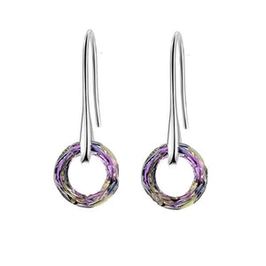 Crystal S925 Universe Simple Ear Hook Earrings