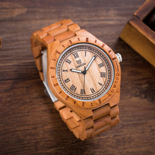 Load image into Gallery viewer, Wooden quartz watch
