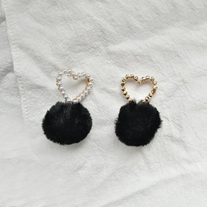 Hair Ball Earrings