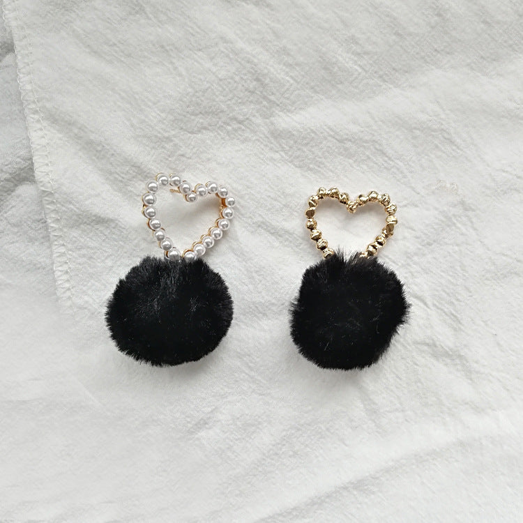 Hair Ball Earrings
