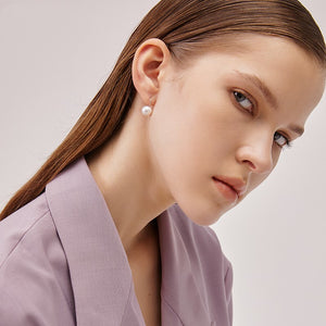 925 Silver Freshwater Pearl Stud Earrings