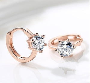 South Korea version of all around ear buckle female temperament simple ear Earrings sweet character ear accessories
