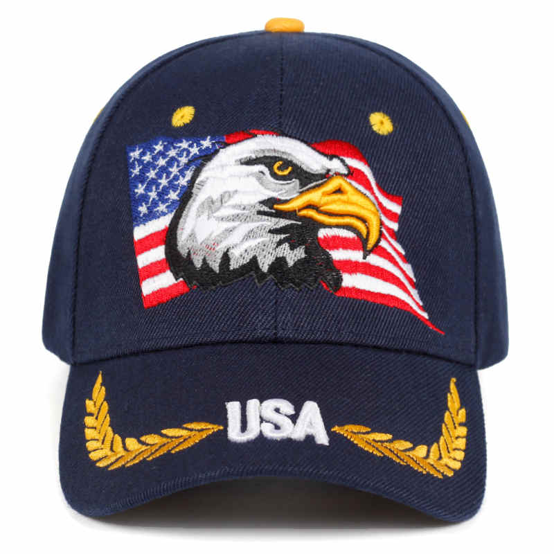 Eagle embroidery baseball cap
