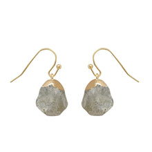 Load image into Gallery viewer, Gold earrings with crystal earrings
