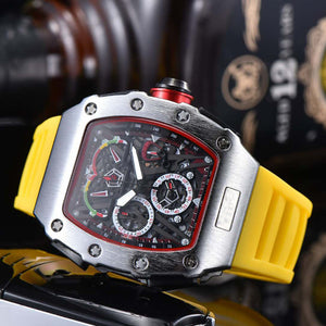 Fashion Casual Men Silicone Quartz Watch