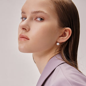 925 Silver Freshwater Pearl Stud Earrings