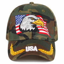 Load image into Gallery viewer, Eagle embroidery baseball cap
