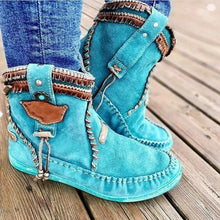 Load image into Gallery viewer, Stitched flat-heel Martin boots

