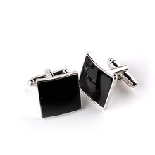Load image into Gallery viewer, Fashion Square Oil Dripping Cufflinks Personalized Men&#39;s Shirt Cufflinks

