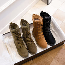 Load image into Gallery viewer, Warm Cotton Shoes And Velvet Lace Up Tide Shoes
