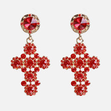 Load image into Gallery viewer, Exaggerated Earrings Fashion Temperament Personality Atmosphere Earrings Retro Sexy Red Pendant Earrings
