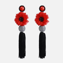 Load image into Gallery viewer, Exaggerated Earrings Fashion Temperament Personality Atmosphere Earrings Retro Sexy Red Pendant Earrings
