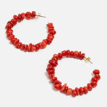 Load image into Gallery viewer, Exaggerated Earrings Fashion Temperament Personality Atmosphere Earrings Retro Sexy Red Pendant Earrings
