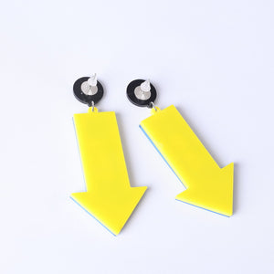 Japanese and Korean Letter Arrow Personalized Earrings Earrings  Ear Clips