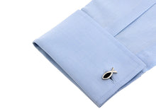Load image into Gallery viewer, Cartoon Pictograms Little Black Fish Cufflinks Cufflinks
