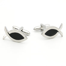 Load image into Gallery viewer, Cartoon Pictograms Little Black Fish Cufflinks Cufflinks
